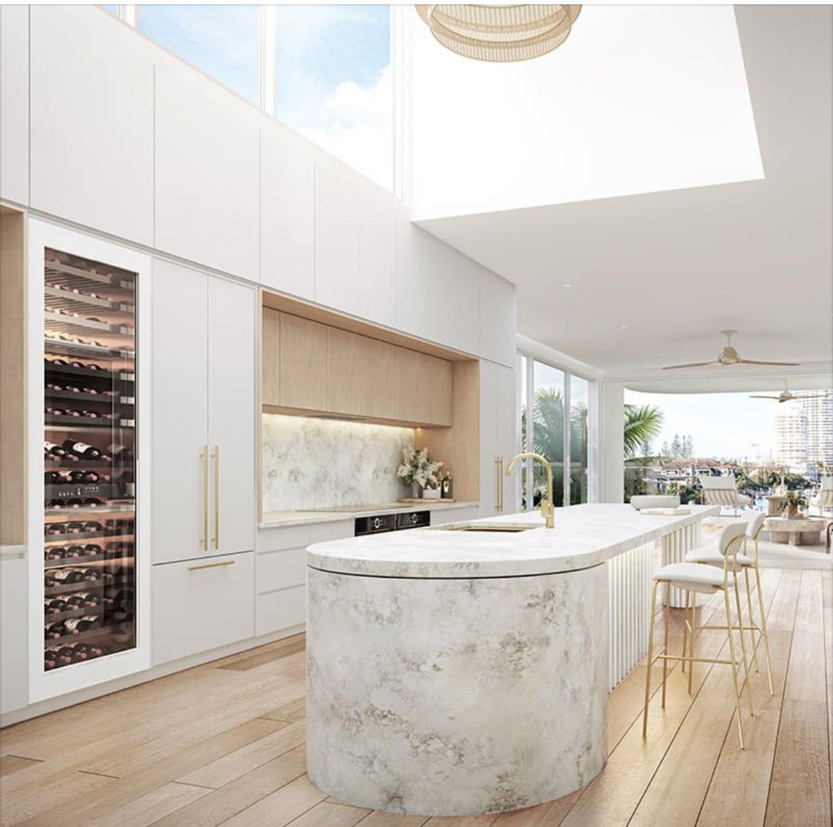 Kitchen — cooktop recess